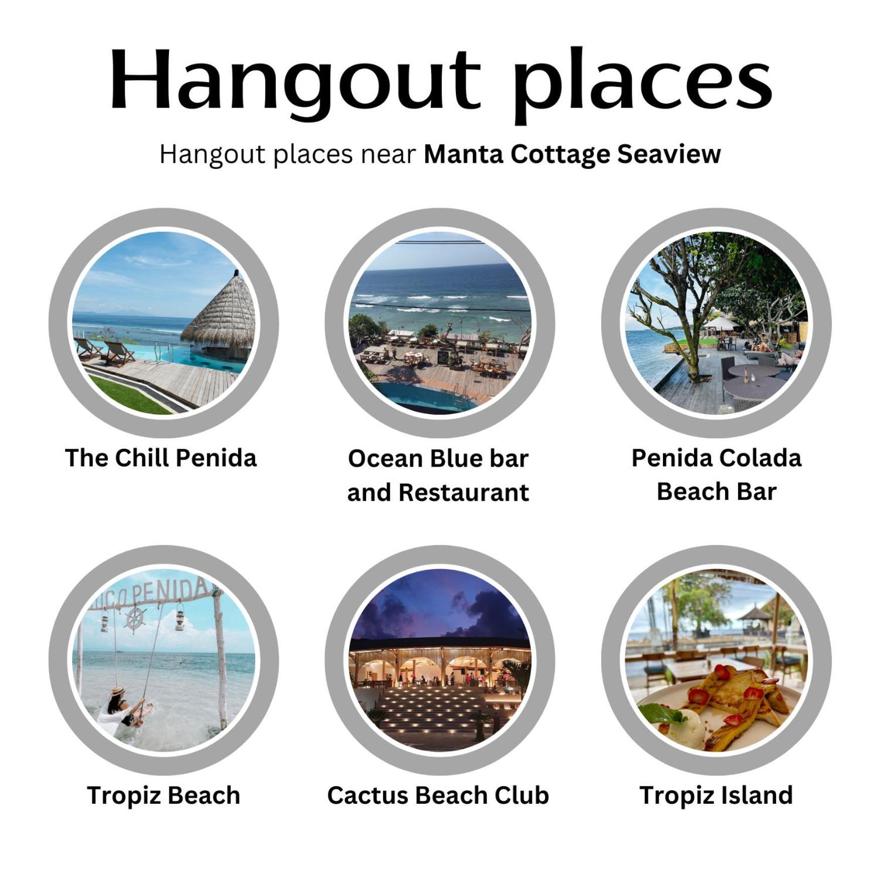 Manta Cottages With Sea View Batununggul Eksteriør bilde